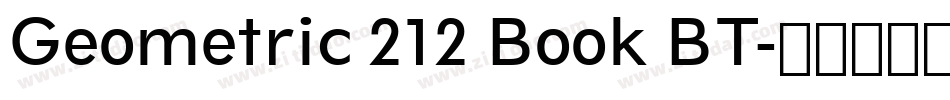 Geometric 212 Book BT字体转换